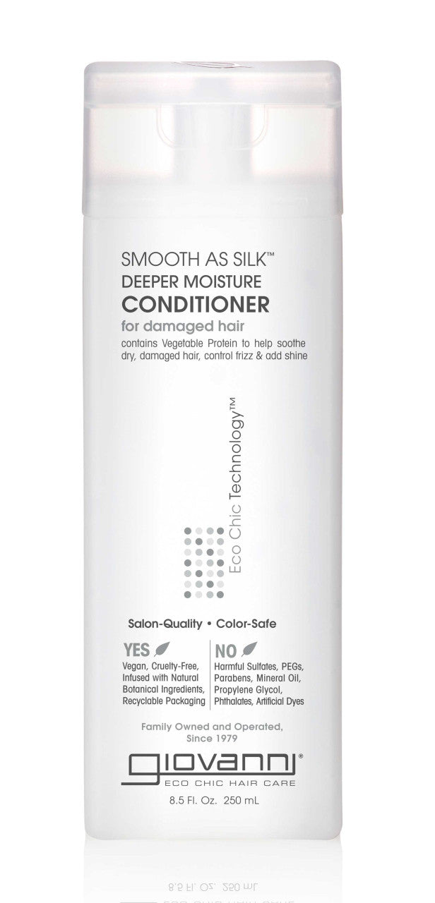 Giovanni Smooth As Silk Deeper Moisture Hair Conditioner, 8.5 Oz